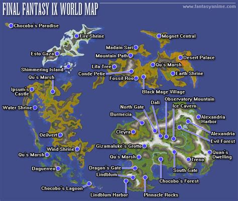 final fantasy 9 map